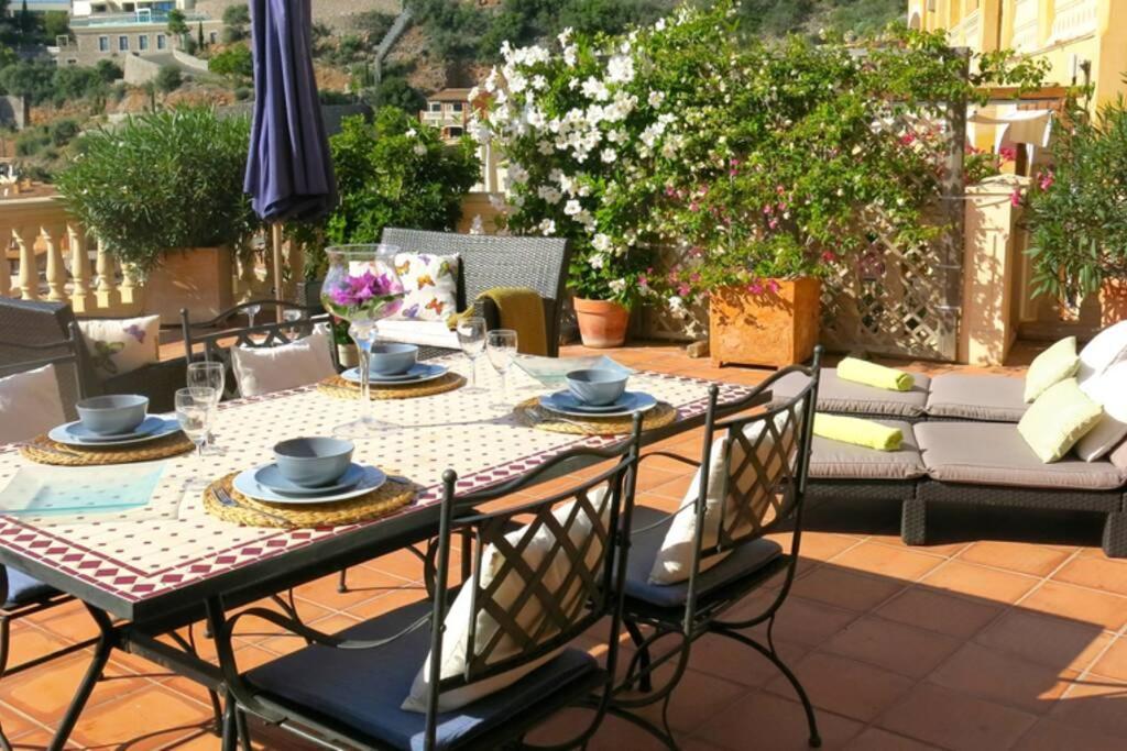 Apartamento En El Puerto De Soller Con Gran Terraza Privada Y Vistas Al Mar. Piscina Comunitaria. Localizado En Un Zona Tranquila Y Muy Soleada. Wifi Gratis Disponible. Parking. Екстер'єр фото