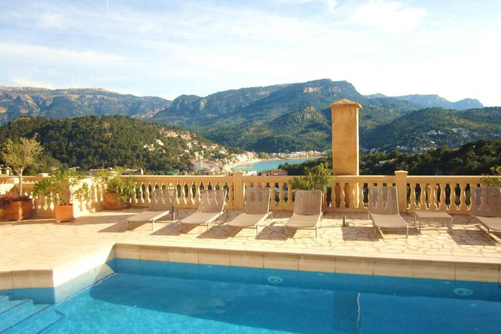 Apartamento En El Puerto De Soller Con Gran Terraza Privada Y Vistas Al Mar. Piscina Comunitaria. Localizado En Un Zona Tranquila Y Muy Soleada. Wifi Gratis Disponible. Parking. Екстер'єр фото
